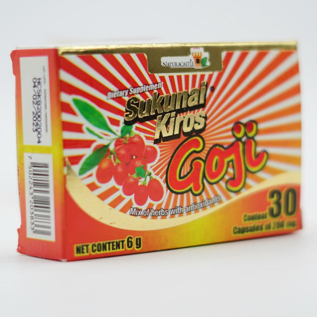 Naturacastle Sukunai Kiros Goji - Suplemento con Linaza, Raíz de Lima, Malva y Goji - 30 Cápsulas de 700mg