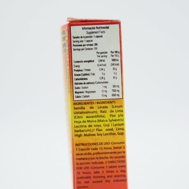 Naturacastle Sukunai Kiros Goji - Suplemento con Linaza, Raíz de Lima, Malva y Goji - 30 Cápsulas de 700mg