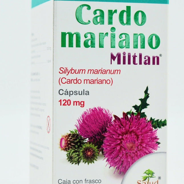 Cardo Mariano Miitlan - Medicamento Herbolario para el Hígado - 60 Cápsulas de 120mg