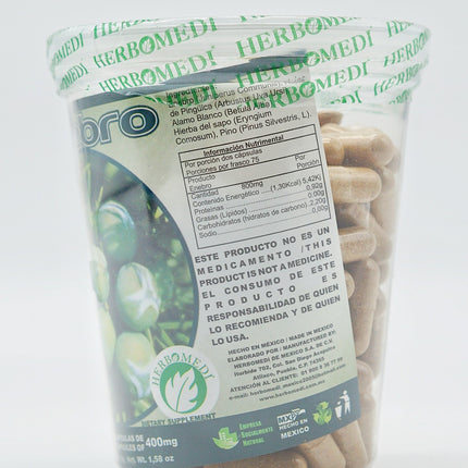 Enebro HERBOMEDI - Suplemento Alimenticio de 400mg con Mezcla Herbal
