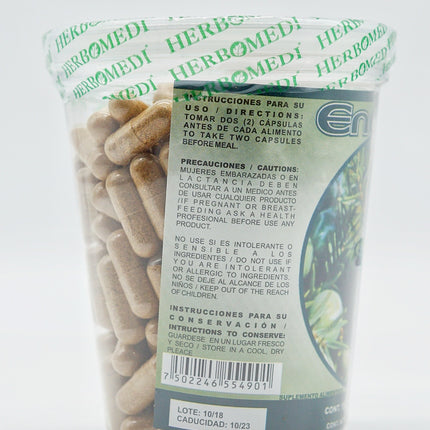 Enebro HERBOMEDI - Suplemento Alimenticio de 400mg con Mezcla Herbal